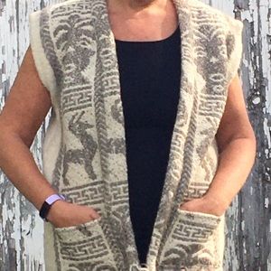 Handcrafted Artisan 100% Wool Vest Made In Ecuador